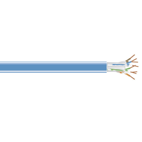 C5E-CM-SLD-BL , Black Box Value Line Cat5e 1000ft networking cable Blue 12000" (304.8 m) - C5E-CM-SLD-BL
