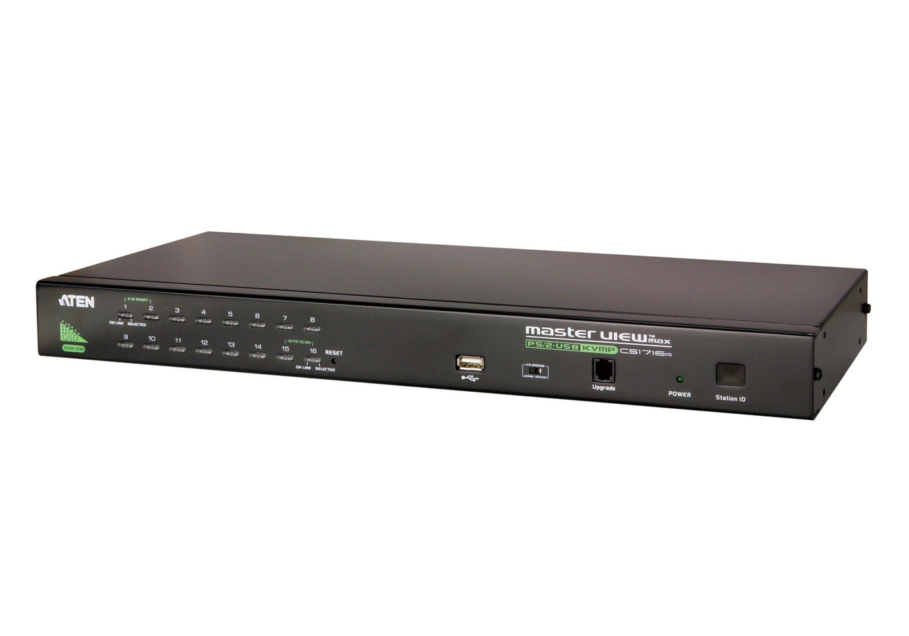 CS1716A , ATEN CS1716A KVM switch Rack mounting Black