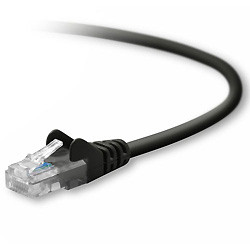 A3L791-100-BK-S , Belkin Cat 5e Snagless UTP Patch Cable networking cable Black 1181.1" (30 m) - A3L791-100-BK-S