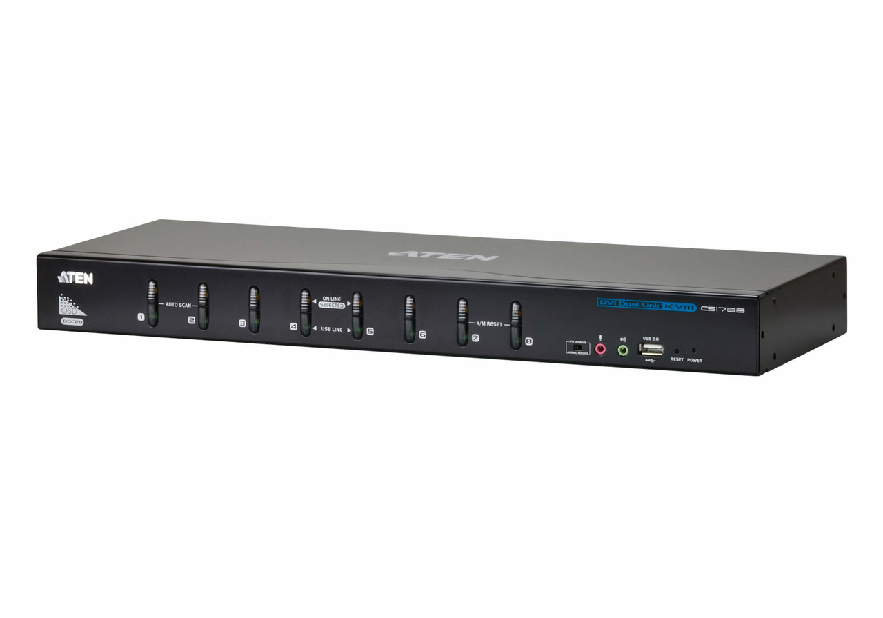 CS1788 , ATEN CS1788 KVM switch Rack mounting Black