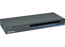 TK-1603R , Trendnet 16-Port USB/PS/2 Rack Mount KVM switch Rack mounting Black - TK-1603R