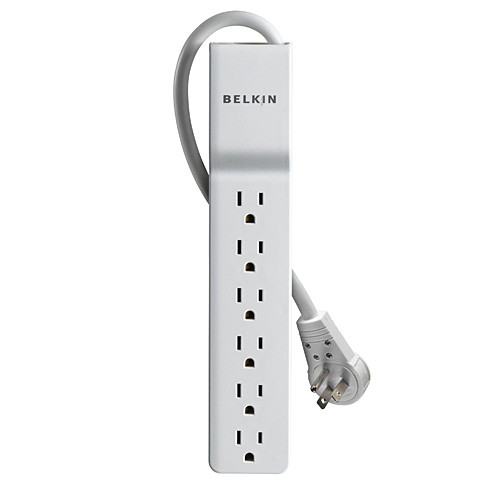 BE106000-08R , Belkin Home/Office 6-Outlets Surge Suppressor Orange, Stainless steel 6 AC outlet(s) 125 V - BE106000-08R