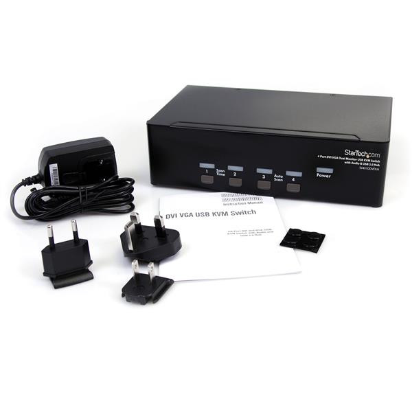 SV431DDVDUA , StarTech.com SV431DDVDUA KVM switch Black