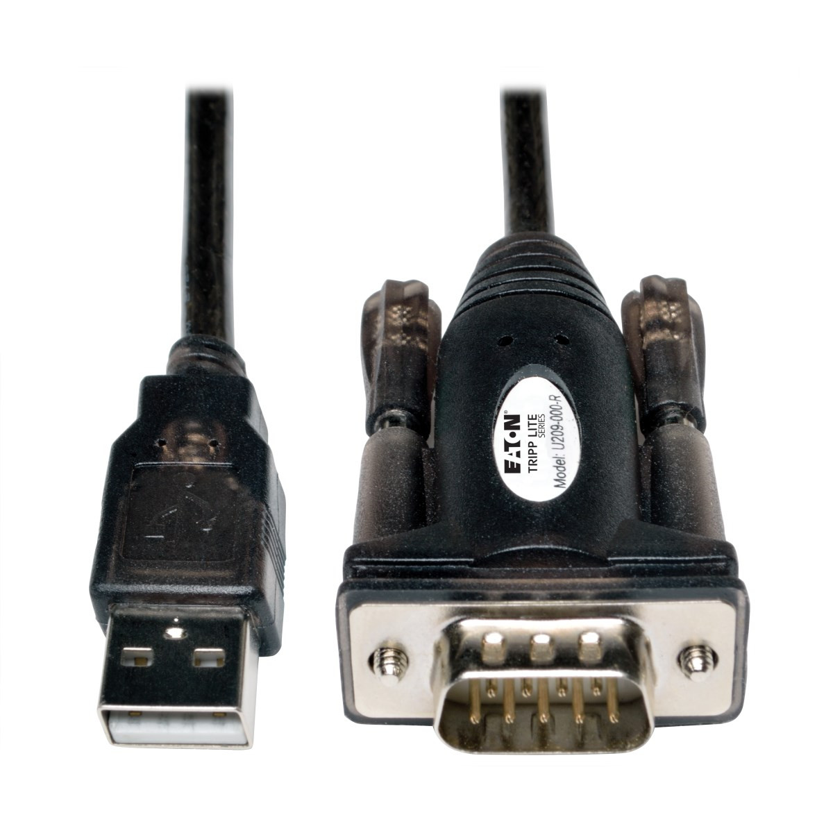 U209-000-R , Tripp Lite U209-000-R serial cable Black, White 59.8" (1.52 m) USB A DB9