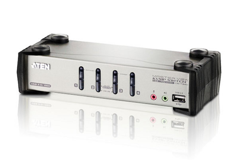 CS1734B , ATEN CS1734B KVM switch Rack mounting Black, Gray