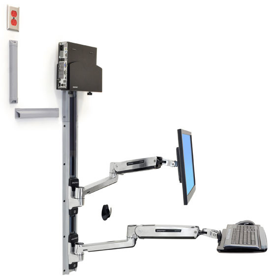 45-359-026 , Ergotron 45-359-026 monitor mount / stand 42" Wall Silver