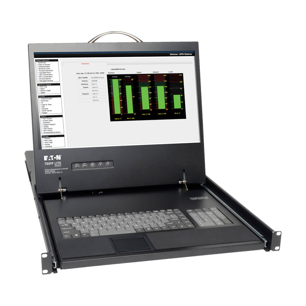 B070-008-19 , Tripp Lite B070-008-19 rack console 19" 1280 x 1024 pixels Black