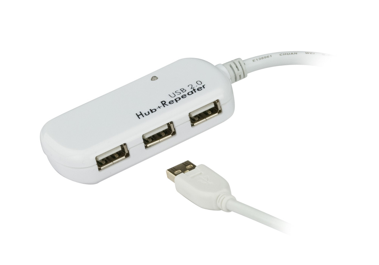UE2120H , ATEN UE2120H interface hub USB 2.0 480 Mbit/s White