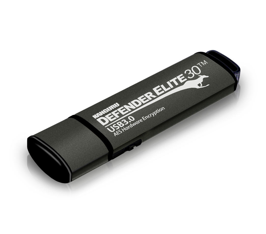 KDFE30-16G , iStorage Kanguru Defender Elite30 16GB USB flash drive USB Type-A 3.2 Gen 1 (3.1 Gen 1) Black - KDFE30-16G