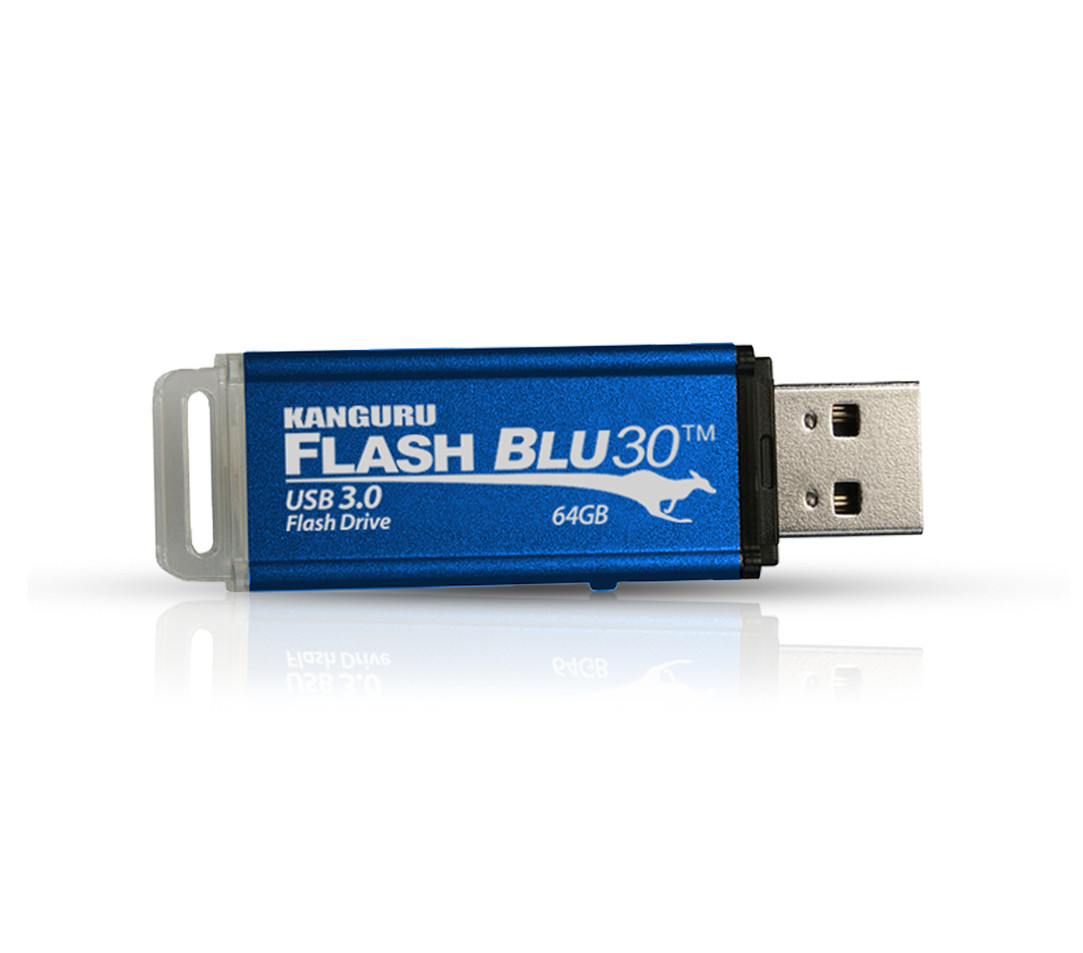 ALK-FB30-32G , iStorage Kanguru ALK-FB30-32G USB flash drive 32 GB USB Type-A 3.2 Gen 1 (3.1 Gen 1) Blue