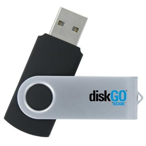 PE235208 , Edge DiskGO C2 USB flash drive 128 GB USB Type-A 2.0 Aluminum, Black - PE235208