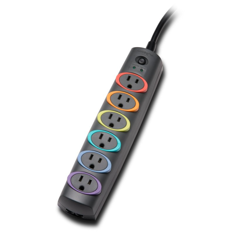 K62144NA , Kensington SmartSockets Premium Surge Protector - K62144NA