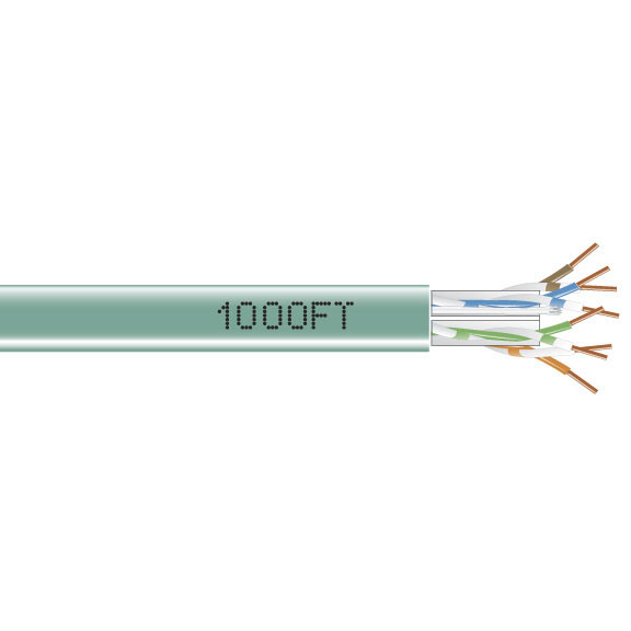 EYN878A-PB-1000 , Black Box EYN878A-PB-1000 networking cable Green 12000" (304.8 m) Cat6
