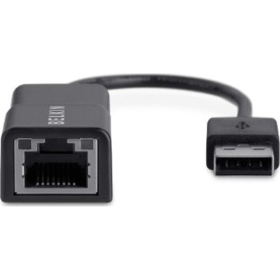 F4U047BT , Belkin F4U047BT cable gender changer RJ-45 USB 2.0 Type-A Black