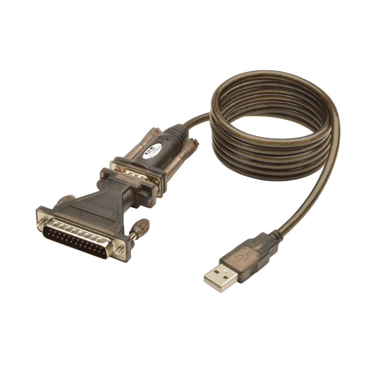 U209-005-DB25 , Tripp Lite U209-005-DB25 serial cable Black 59.8" (1.52 m) USB A DB25, DB9