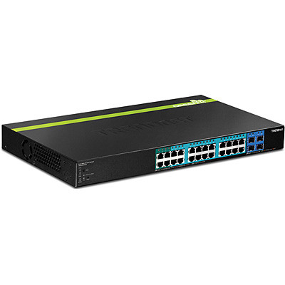 TPE-2840WS , Trendnet TPE-2840WS network switch Managed Gigabit Ethernet (10/100/1000) Power over Ethernet (PoE) 1U Black