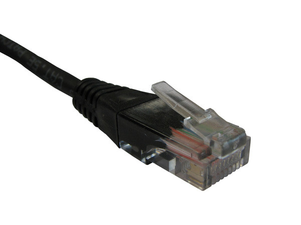 C5E-BK-NB-25-ENC , eNet Components Cat5e 25ft networking cable Black 299.2" (7.6 m) - C5E-BK-NB-25-ENC