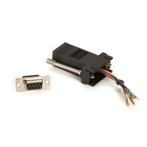 FA4509F-BK , Black Box FA4509F-BK cable gender changer RJ-45 DB9