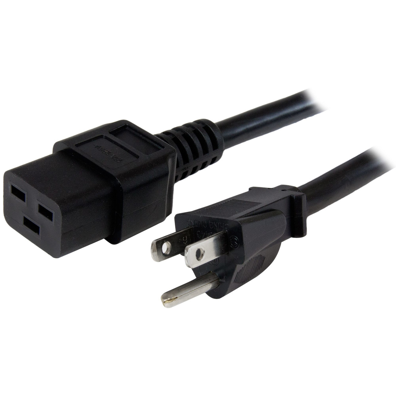 PXT515191410 , StarTech.com PXT515191410 power cable Black 118.1" (3 m) NEMA 5-15P C19 coupler