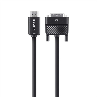 AV10089BT12 , Belkin HDMI-DVI-D 3.6m 141.7" (3.6 m) Black - AV10089BT12