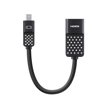 F2CD079BT , Belkin Mini DisplayPort/HDMI 5" (0.127 m) Black - F2CD079BT