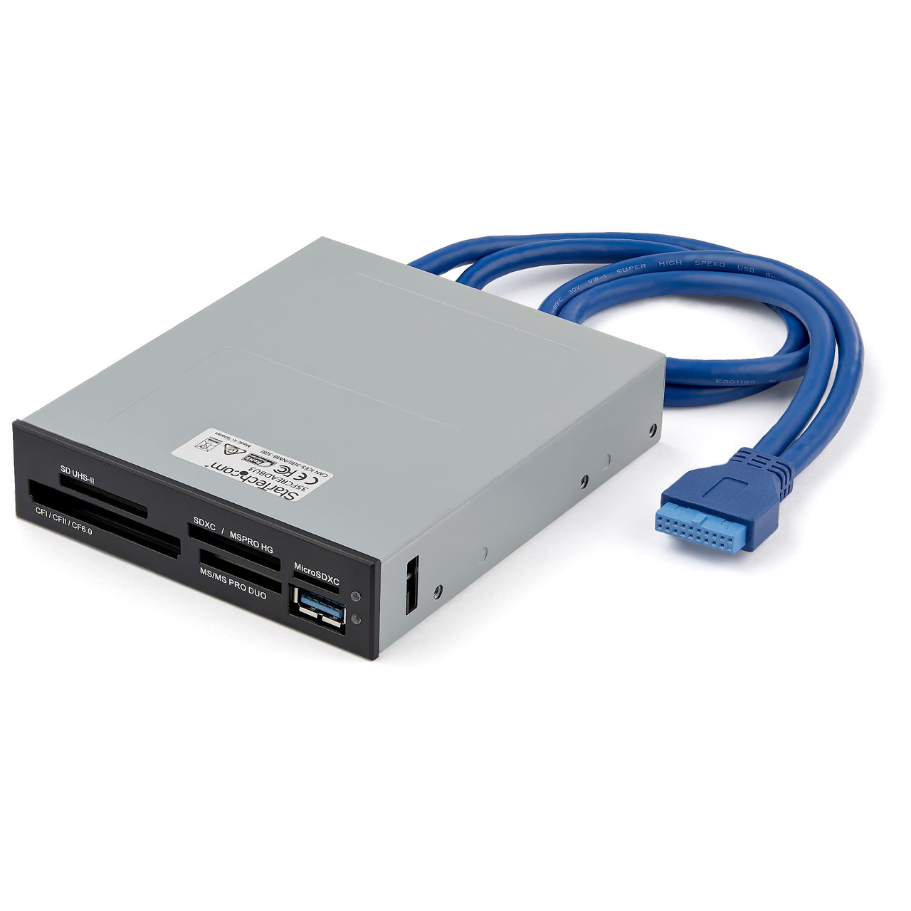 35FCREADBU3 , StarTech.com 35FCREADBU3 card reader IDC Black, Metallic