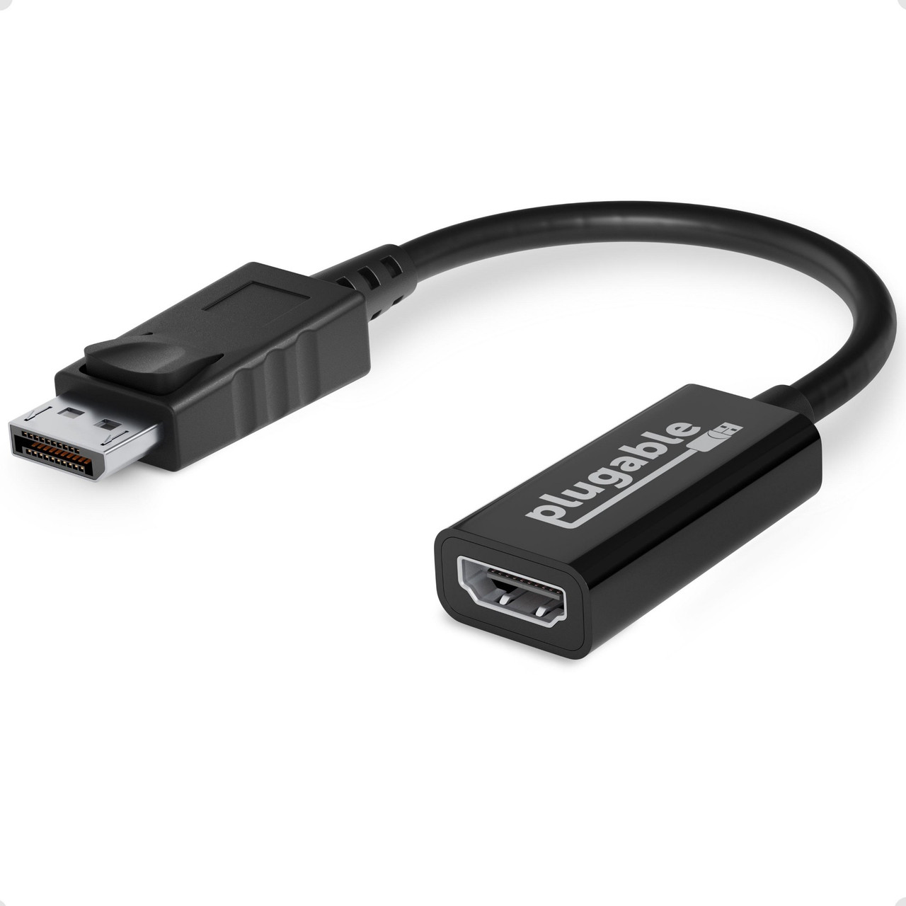DP-HDMI , Plugable Technologies DP-HDMI video cable adapter DisplayPort Black
