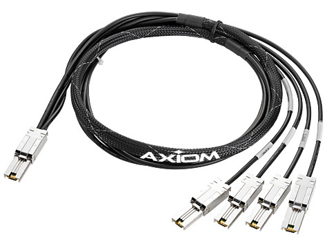 AN976A-AX , Axiom Mini-SAS - 4x1 Mini-SAS, 4m 157.5" (4 m) Black - AN976A-AX