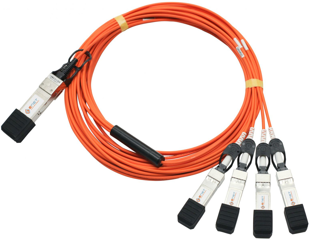 CAB-Q-S-5M-ENC , eNet Components CAB-Q-S-5M-ENC InfiniBand/fibre optic cable 196.9" (5 m) QSFP+ 4x SFP+ Gray