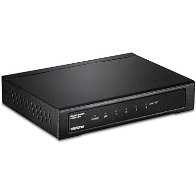 TEG-S51SFP , Trendnet TEG-S51SFP network switch Unmanaged Gigabit Ethernet (10/100/1000) Black