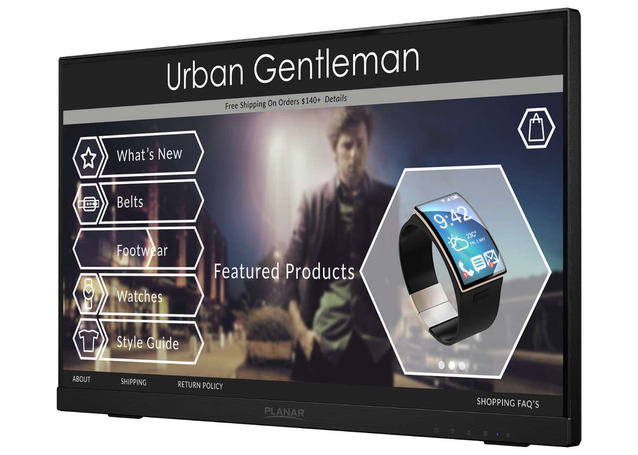 997-8286-00 , Planar Systems PCT2235 computer monitor 21.5" 1920 x 1080 pixels Full HD LCD Touchscreen Black - 997-8286-00