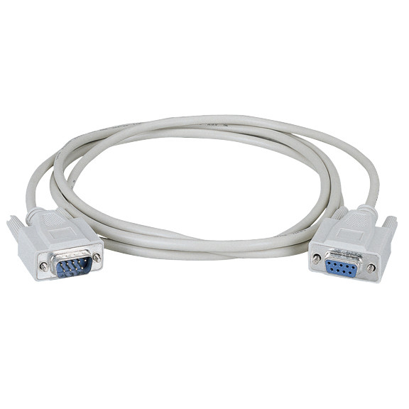 BC00233 , Black Box 7.6m DB9 serial cable White 299.2" (7.6 m) - BC00233
