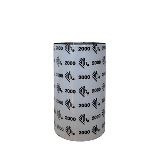 02000CT11007 , Zebra 2000 Wax thermal ribbon 2913.4" (74 m) Black - 02000CT11007