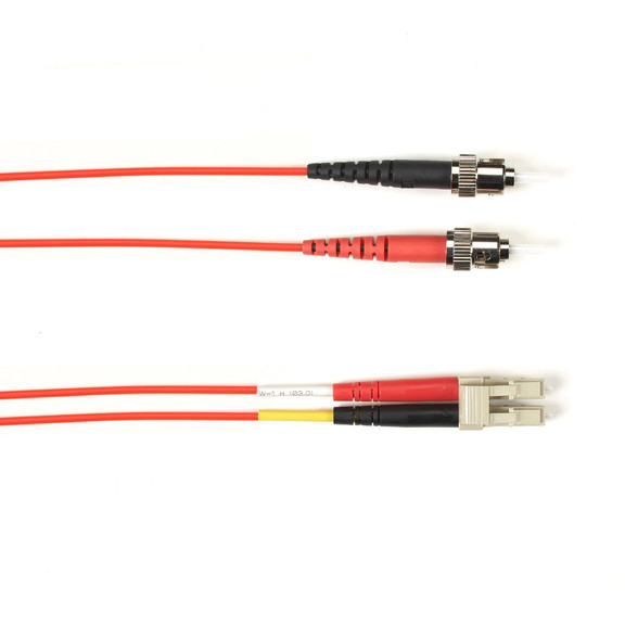 FOCMR62-003M-STLC-RD , Black Box 3-M, ST-LC InfiniBand/fibre optic cable 118.1" (3 m) Red - FOCMR62-003M-STLC-RD