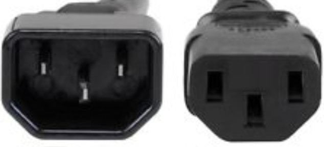 C13C14-6F-ENC , eNet Components C13/C14, 6 ft Black 72" (1.83 m) C12 coupler C14 coupler - C13C14-6F-ENC