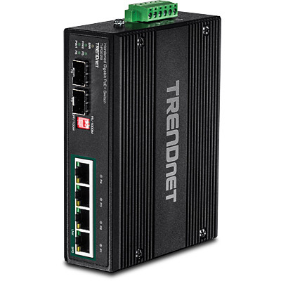 TI-PG62B , Trendnet TI-PG62B network switch Unmanaged L2 Gigabit Ethernet (10/100/1000) Power over Ethernet (PoE) Black