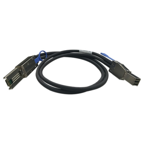 CAB-SAS30M-8644-8088 , QNAP CAB-SAS30M-8644-8088 Serial Attached SCSI (SAS) cable 39.4" (1 m) Black, Metallic