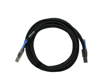 CAB-SAS30M-8644 , QNAP CAB-SAS30M-8644 Serial Attached SCSI (SAS) cable 118.1" (3 m) Black, Metallic