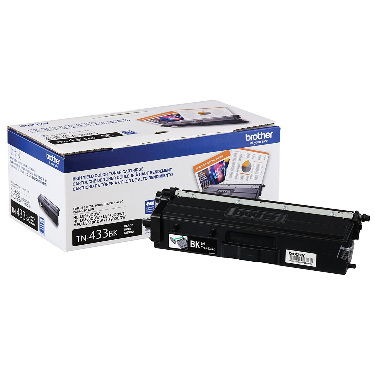 TN433BK , Brother TN-433BK toner cartridge 1 pc(s) Original Black - TN433BK