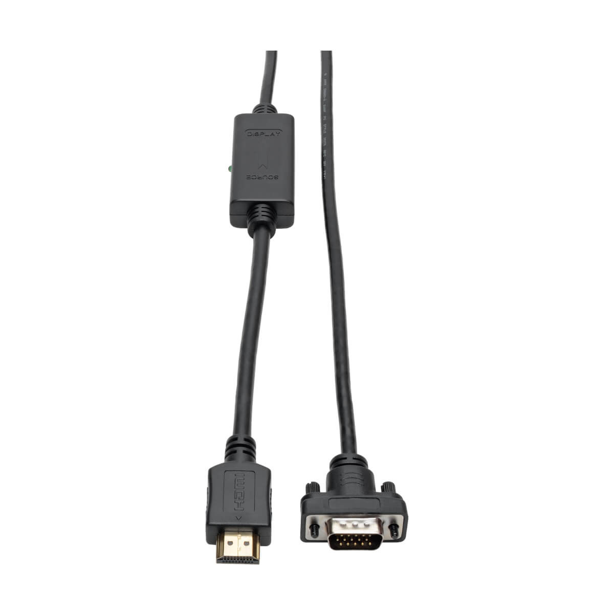 P566-003-VGA , Tripp Lite P566-003-VGA video cable adapter 35.4" (0.9 m) HDMI HD15, MICRO-USB B Black