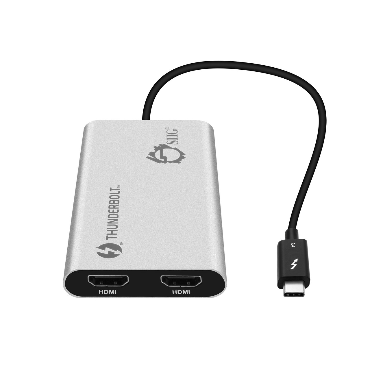 JU-TB0114-S1 , Siig JU-TB0114-S1 USB graphics adapter Black, Silver