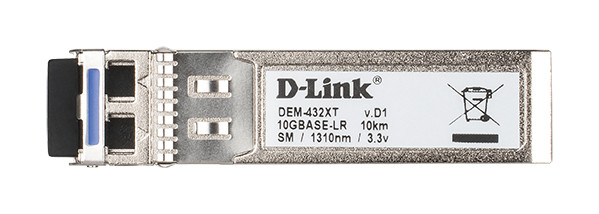 DEM-432XT , D-Link DEM-432XT network transceiver module Fiber optic 10000 Mbit/s SFP+ 1310 nm