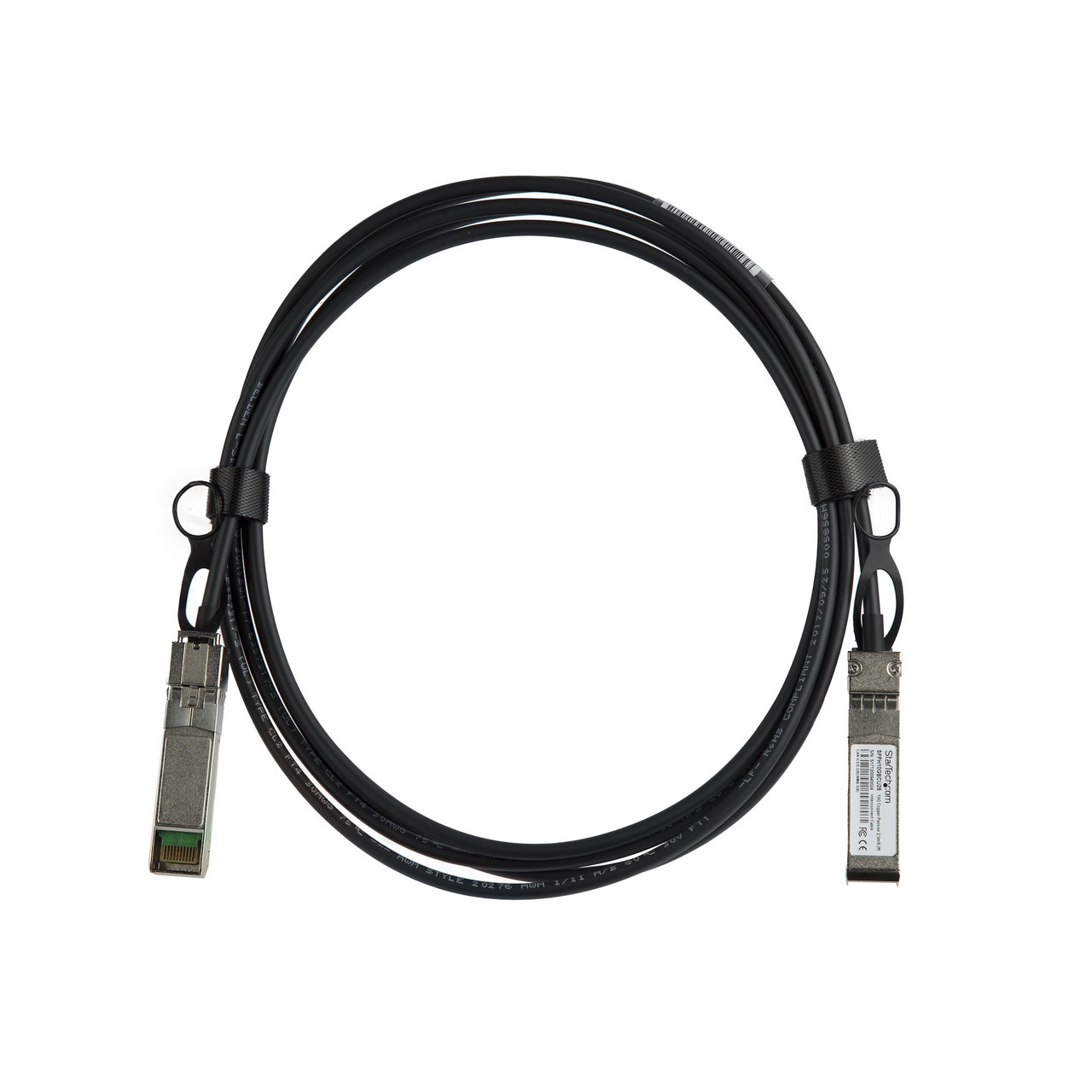SFPH10GBCU25 , StarTech.com SFPH10GBCU25 InfiniBand/fibre optic cable 98.4" (2.5 m) SFP+ Black