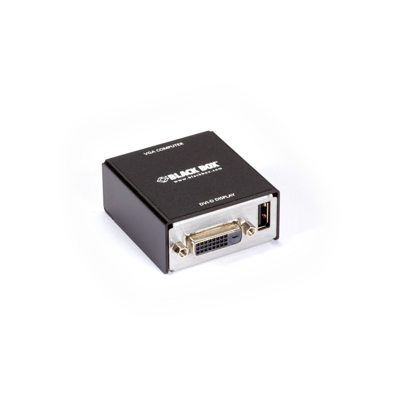 KVGA-DVID , Black Box VGA TO DVI-D VIDEO CONVERTER (USB POWERED) FOR KVM Active video converter 1920 x 1200 pixels