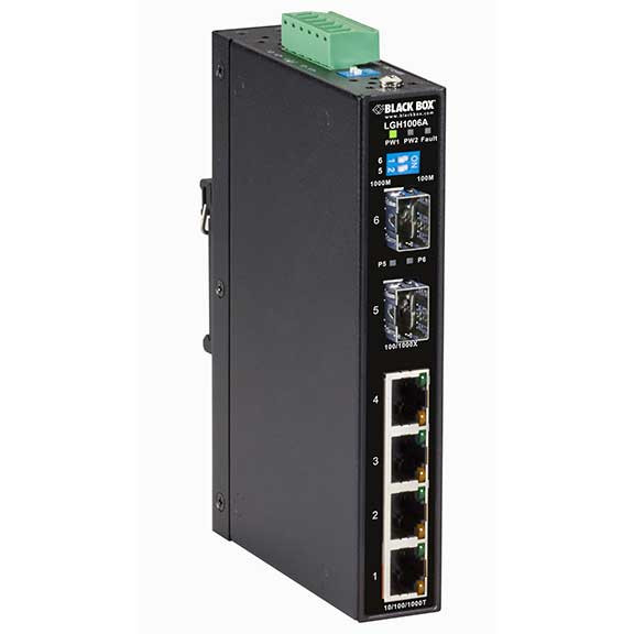 LGH1006A , Black Box LGH1006A network switch Gigabit Ethernet (10/100/1000)
