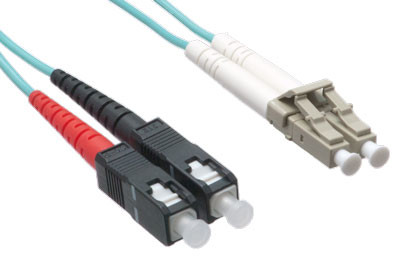 AXG94403 , Axiom AXG94403 InfiniBand/fibre optic cable 196.9" (5 m) LC SC OFNR Aqua color