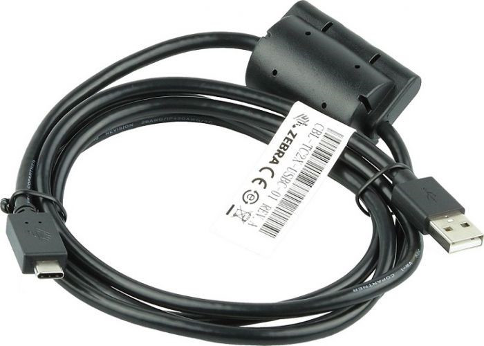 CBL-TC2X-USBC-01 , Zebra CBL-TC2X-USBC-01 USB cable USB A Black