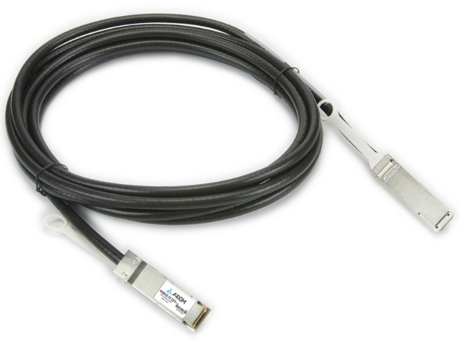 QFX-QSFP-DAC-1M-AX , Axiom QFX-QSFP-DAC-1M-AX InfiniBand/fibre optic cable 39.4" (1 m) QSFP+ Black