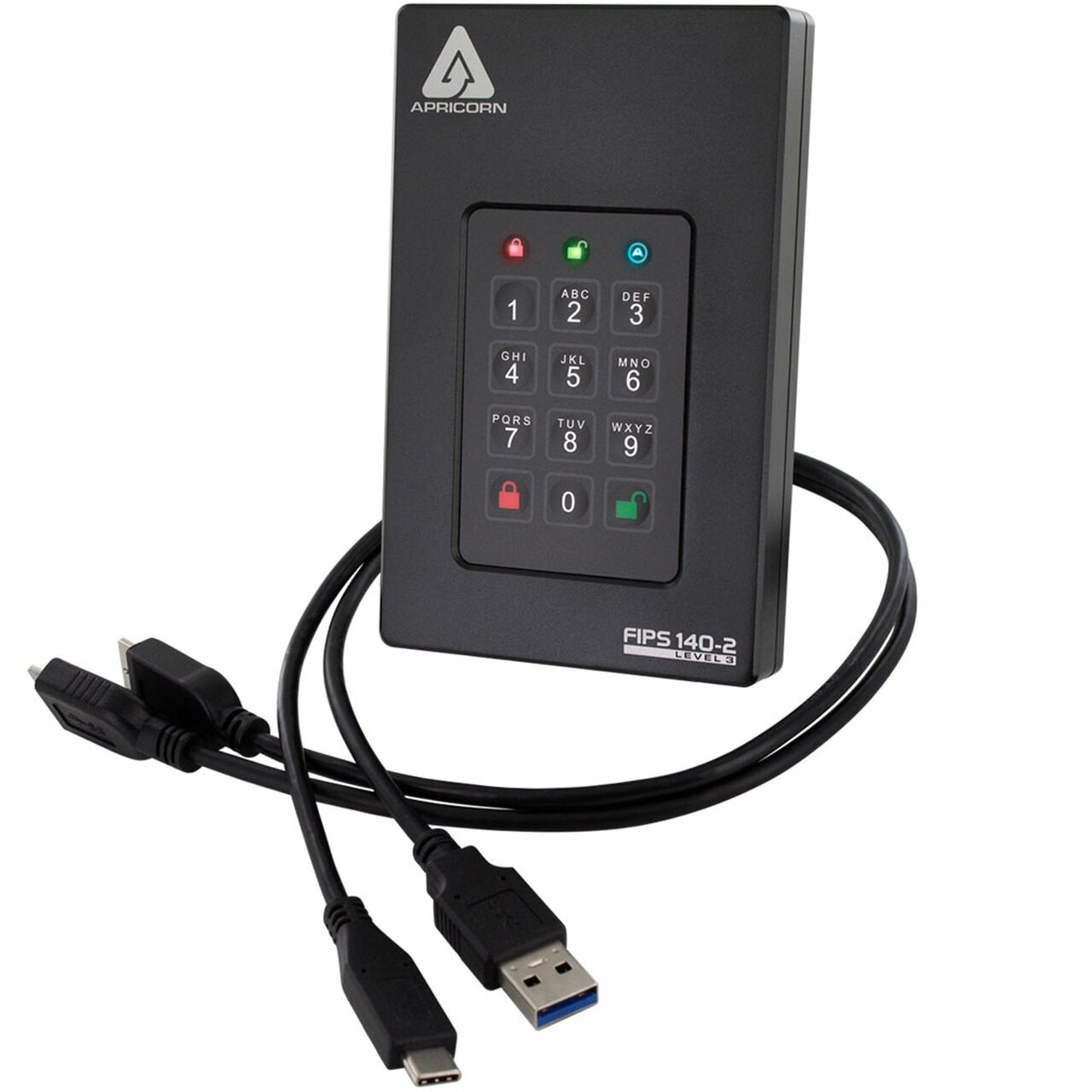 AFL3-S500 , Apricorn AFL3-S500 external solid state drive 512 GB Black