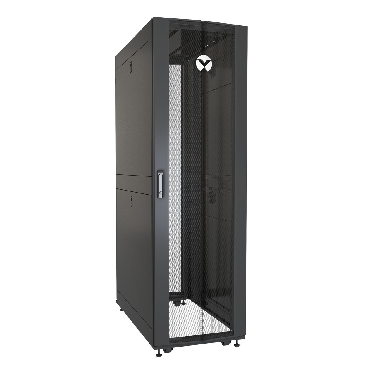 VR3107 , Vertiv VR3107 rack cabinet 48U Freestanding rack Black, Transparent